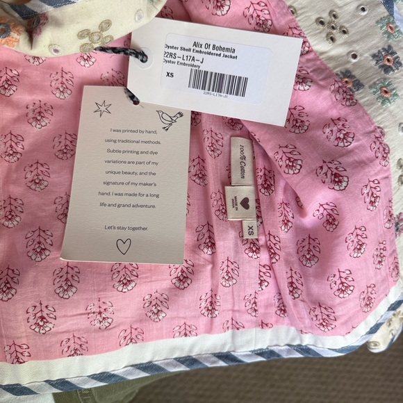 Alix of Bohemia Multicolor Embroidered Jacket Size XS - Picture 6 of 7